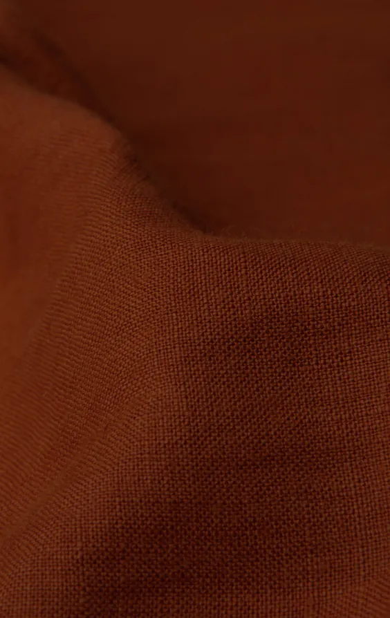 Terrakotta Jacke aus Leinen - photo 8