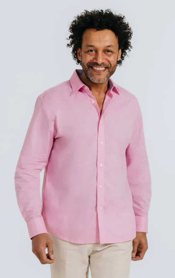 Rosa Leinenhemd Rosa Leinenhemd