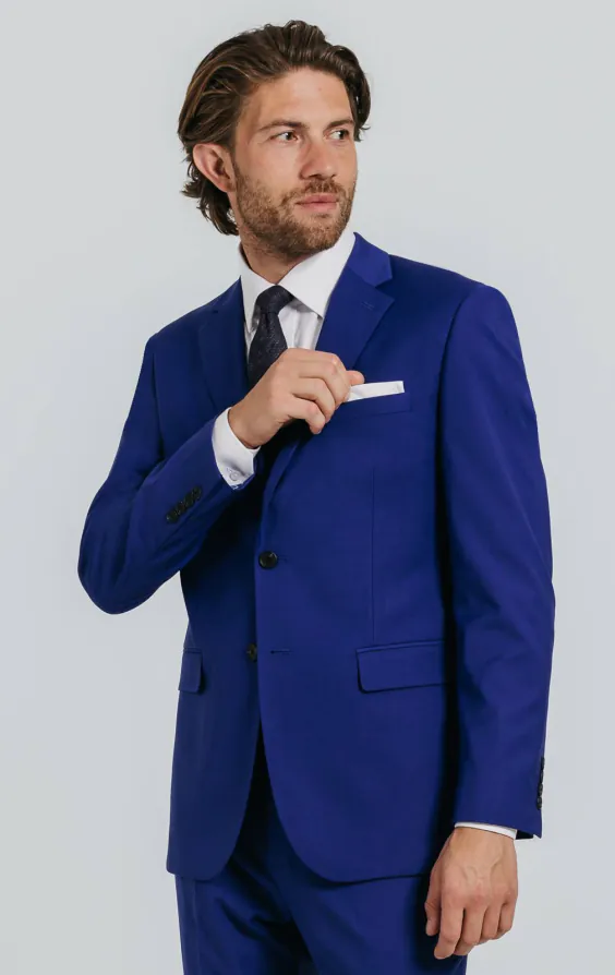 Leuchtend Blau Anzug Leuchtend Blau Anzug