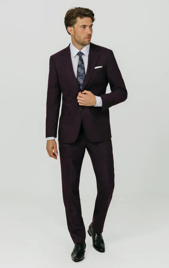 Brombeer Twill Anzug - photo 1 Brombeer Twill Anzug - photo 1