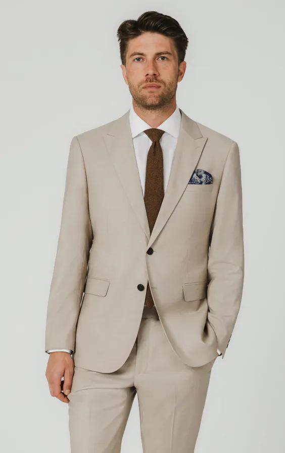 Stone Sharkskin Anzug