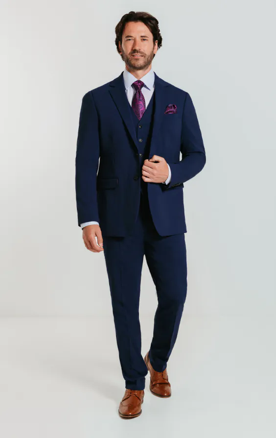 Anzug, Blau, Slim-Fit, 3-Teilig - photo 1 Anzug, Blau, Slim-Fit, 3-Teilig - photo 1