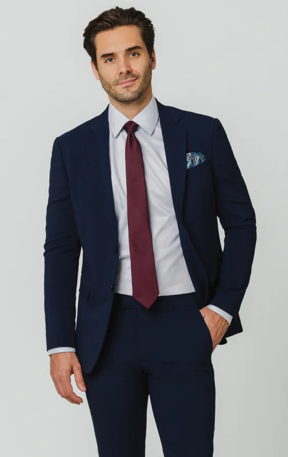 Anzug, Blau, Slim-Fit Anzug, Blau, Slim-Fit