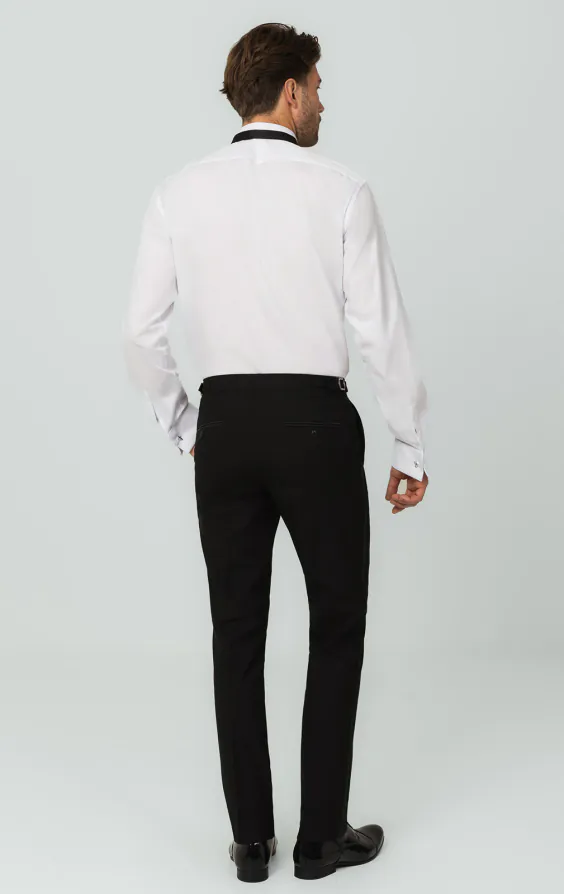 Smokinghemd, Smokingkragen, schlichte Hemdbrust, Slimfit, 100% Baumwolle - photo 4