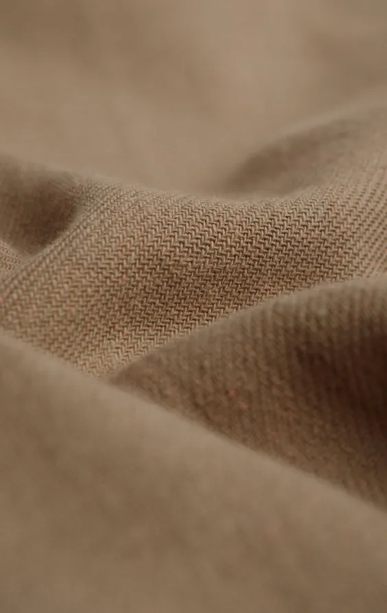 Hellbraune Hose aus Leinen-Twill - photo 4