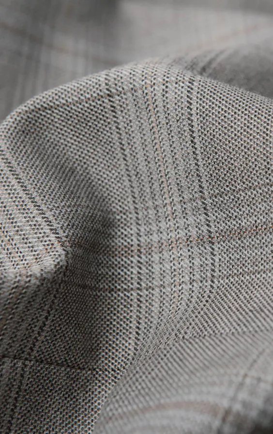 Taupefarbenes kariertes Weste - photo 3 Taupefarbenes kariertes Weste - photo 3