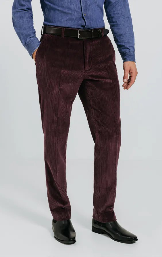 Weinrot Cordhose Weinrot Cordhose