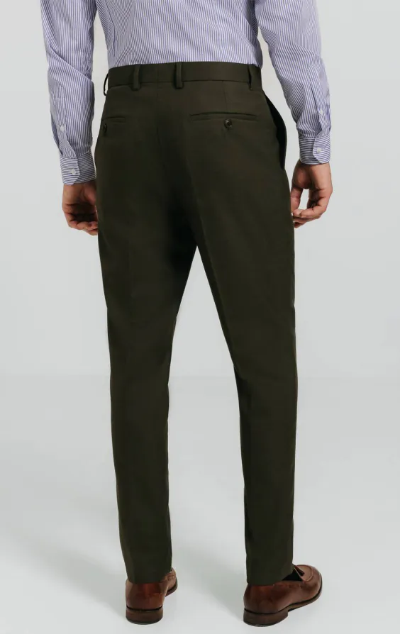 Dunkelgrün Twill Anzug Hose - photo 2 Dunkelgrün Twill Anzug Hose - photo 2