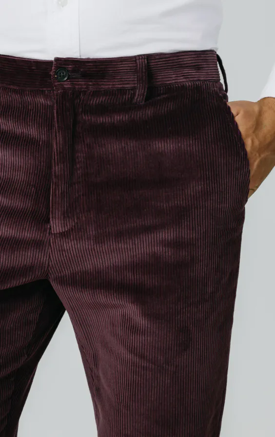Weinrot Cord-Lässig-Hose - photo 2