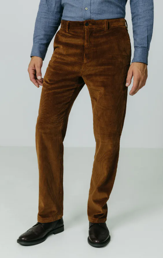 Mittelbraun Cord-Lässig-Hose
