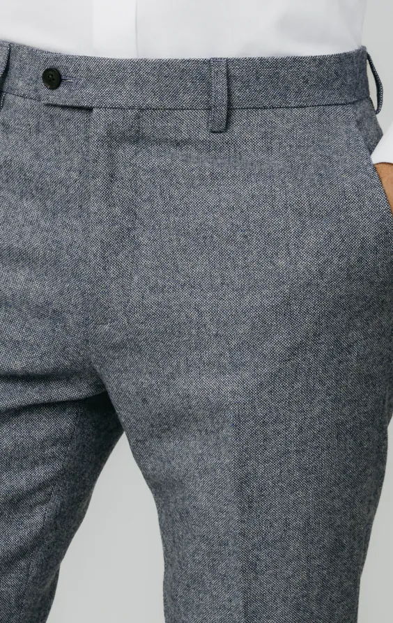 Blau Donegal Tweed Anzug Hose - photo 1 Blau Donegal Tweed Anzug Hose - photo 1