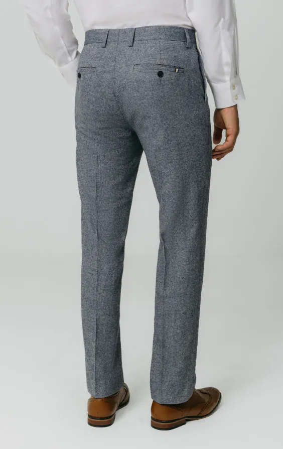 Blau Donegal Tweed Anzug Hose - photo 2 Blau Donegal Tweed Anzug Hose - photo 2