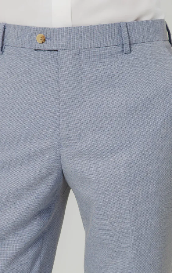 Hellblaue Hopsack-Anzug Hose - photo 1 Hellblaue Hopsack-Anzug Hose - photo 1
