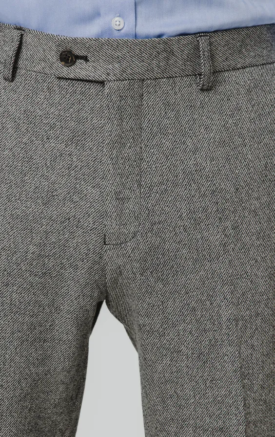 Graue Twill Tweed Anzug Hose - photo 1 Graue Twill Tweed Anzug Hose - photo 1