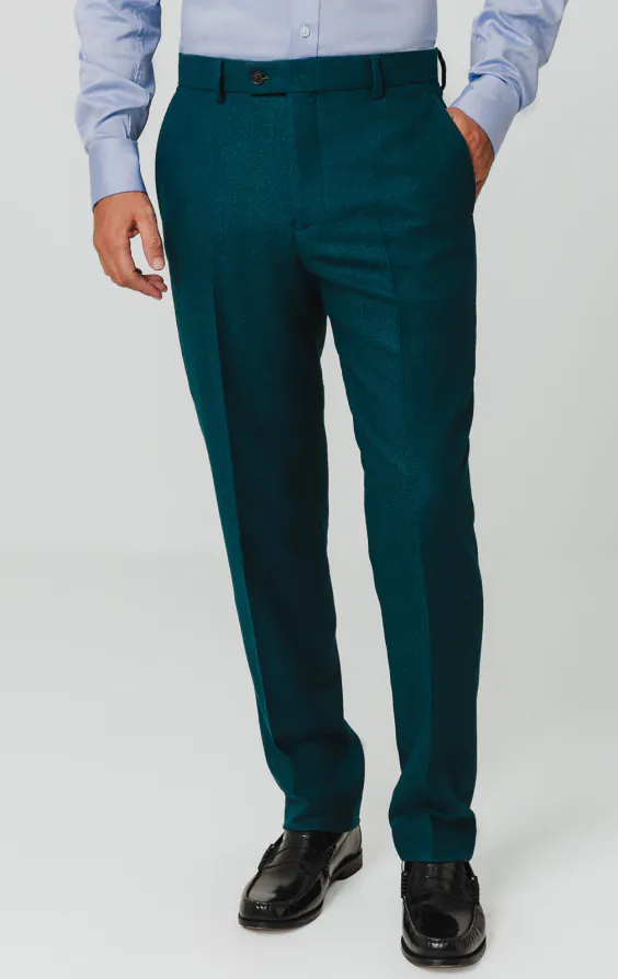 Türkisblauer Anzug aus Wollflanell - photo 6 Türkisblauer Anzug aus Wollflanell - photo 6