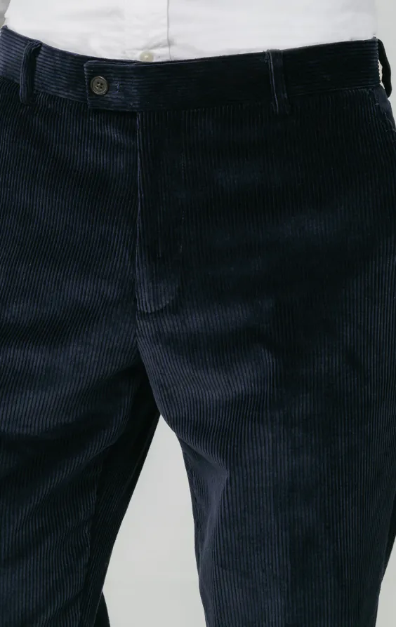 Marineblaue Cordhose - photo 1