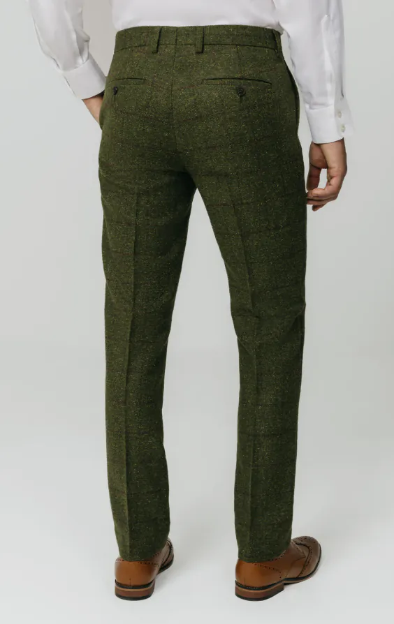 Tweed Hosen, Grün, Großes Karo - photo 2 Tweed Hosen, Grün, Großes Karo - photo 2