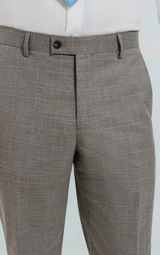 Dobell Hellgraue Karierte Anzug Hose - photo 1 Dobell Hellgraue Karierte Anzug Hose - photo 1