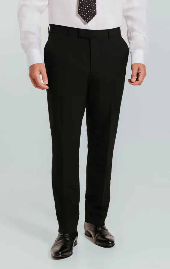 Hose, Schwarz, Slim-Fit Hose, Schwarz, Slim-Fit