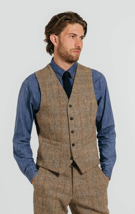 Harris Tweed Jackett, Braun, Karomuster - photo 6 Harris Tweed Jackett, Braun, Karomuster - photo 6