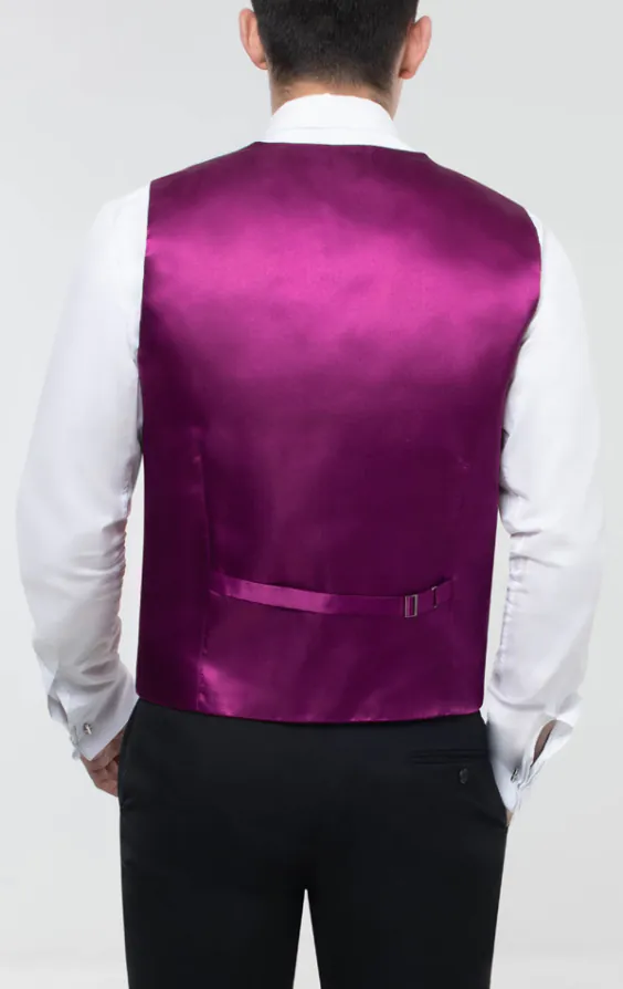 Violett Weste, Dupion-Optik - photo 3