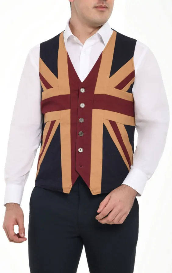 Union jack waistcoats top