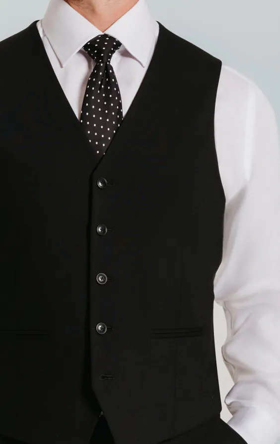 Weste, Schwarz, Slim-Fit - photo 1 Weste, Schwarz, Slim-Fit - photo 1