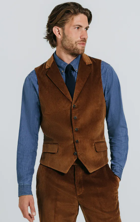 Mittelbraun Cordjacke - photo 6