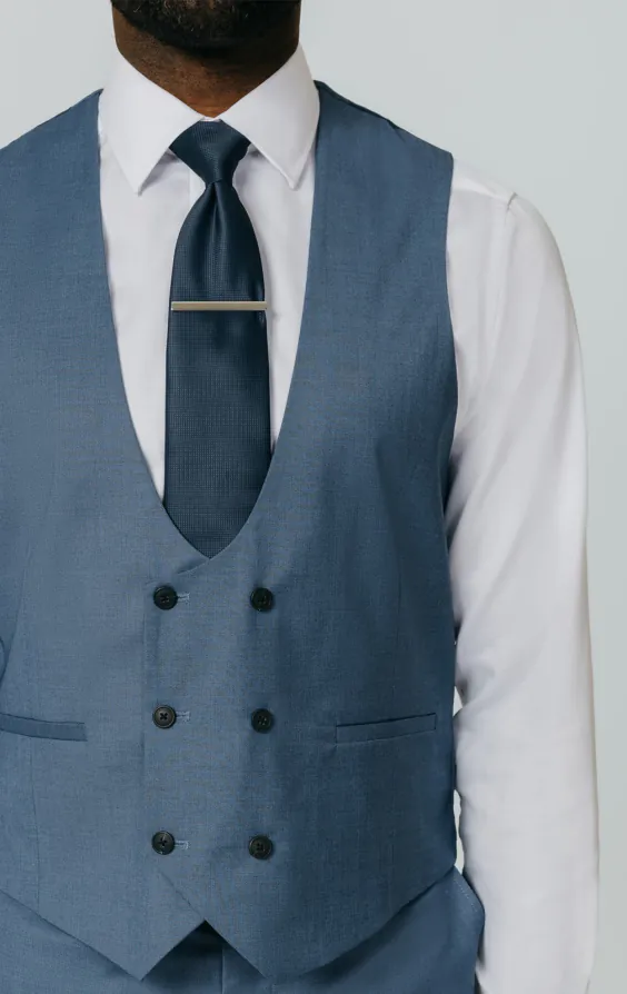 Blau Meliertes Weste - photo 1