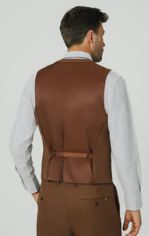 Mittelbraun Twill Weste - photo 2 Mittelbraun Twill Weste - photo 2