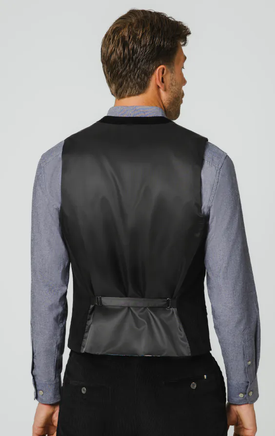 Schwarz Cordweste - photo 2