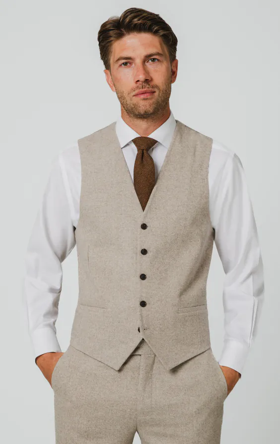 Stone Donegal Tweed Weste Stone Donegal Tweed Weste