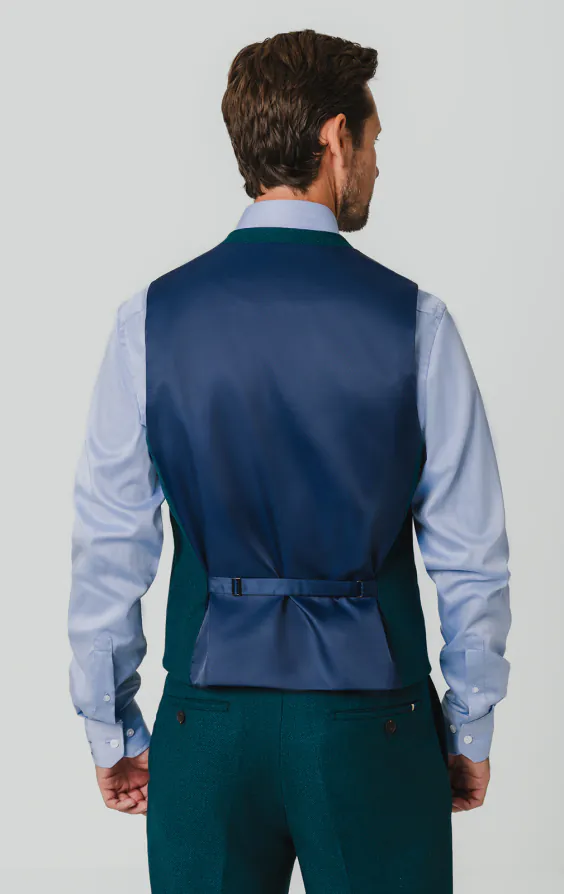 Türkisblauer Weste aus Wollflanell - photo 2 Türkisblauer Weste aus Wollflanell - photo 2
