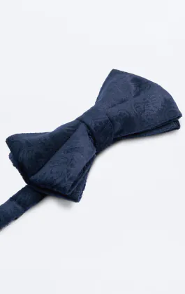 Dobell Samt Fliege, Marineblau mit Paisleymuster