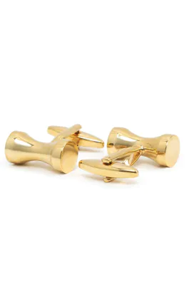 Dobell Manschettenknöpfe, Sanduhr, Goldfarben