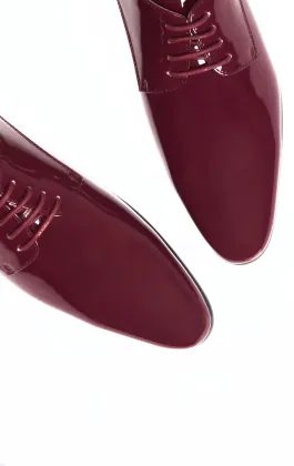 Moderne Weinrote Lackschuhe