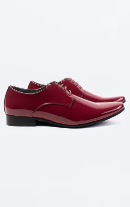 Moderne Weinrote Lackschuhe