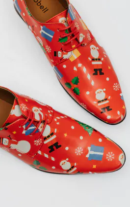 Rote Festliche Weihnachts Schuhe