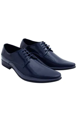 Moderne Blau Lackschuhe