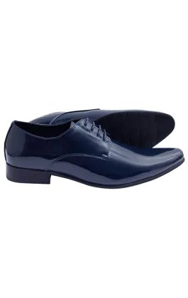 Moderne Blau Lackschuhe