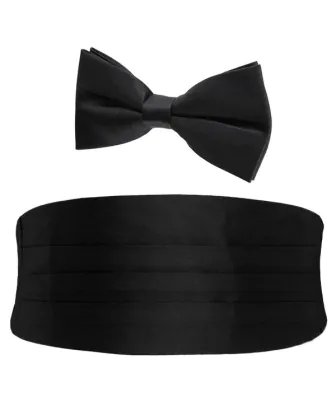 Set, Kummerbund und Fliege schwarz