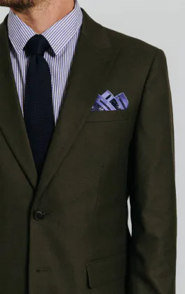 Dunkelgrün Twill Anzug Jackett
