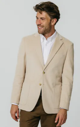 Beige Cordjacke