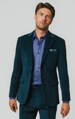 Teal Cordjacke