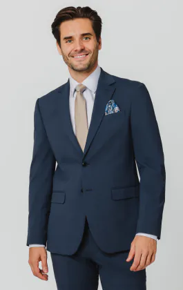 Jackett, Mittelblau