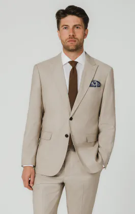 Stone Sharkskin Anzug