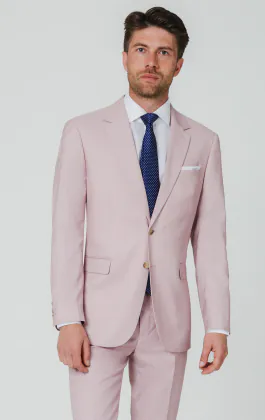 Rosa Sharkskin Anzug