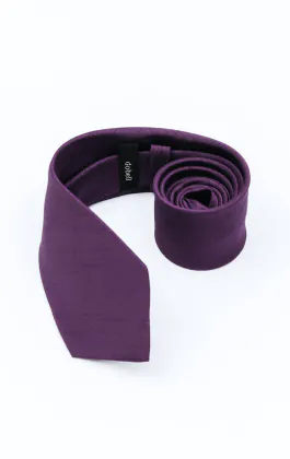 Krawatte, Dupion-Optik, Dunkelviolett