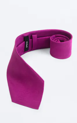 Violett Krawatte, Dupion-Optik