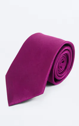 Violett Krawatte, Dupion-Optik
